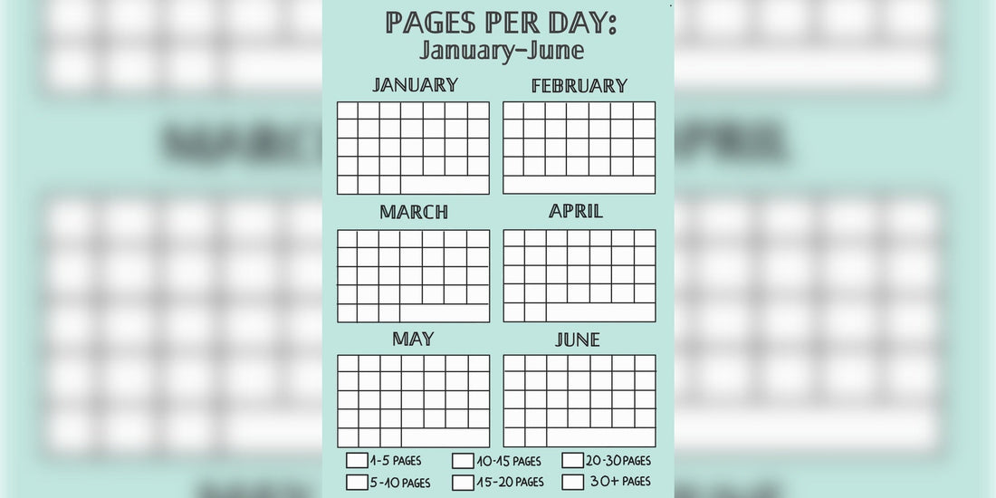 Pages per Day Tracker | Color-In Printable