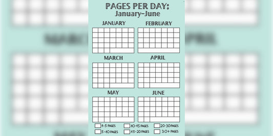 Pages per Day Tracker | Color-In Printable