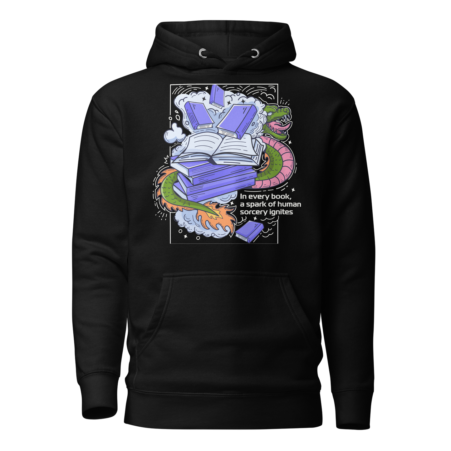 Hoodie with design on the front
