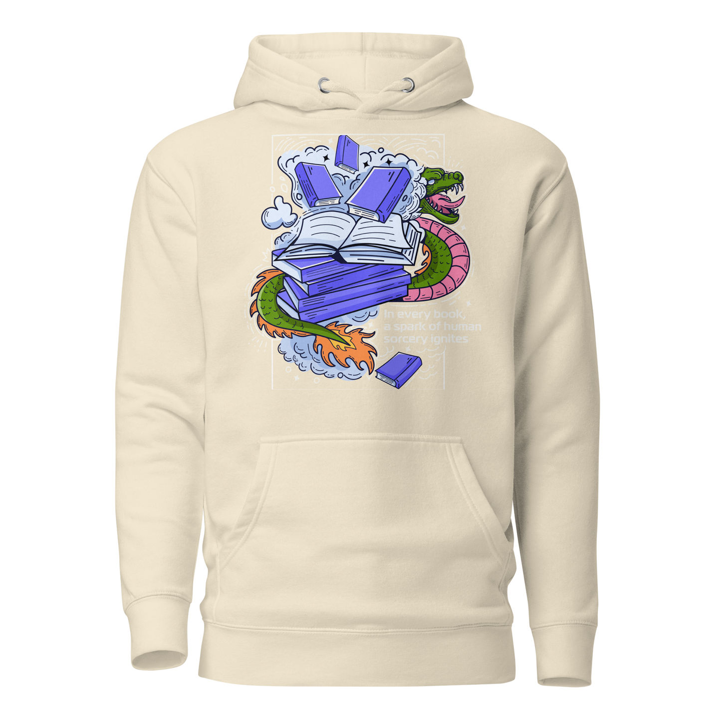 Hoodie with design on the front
