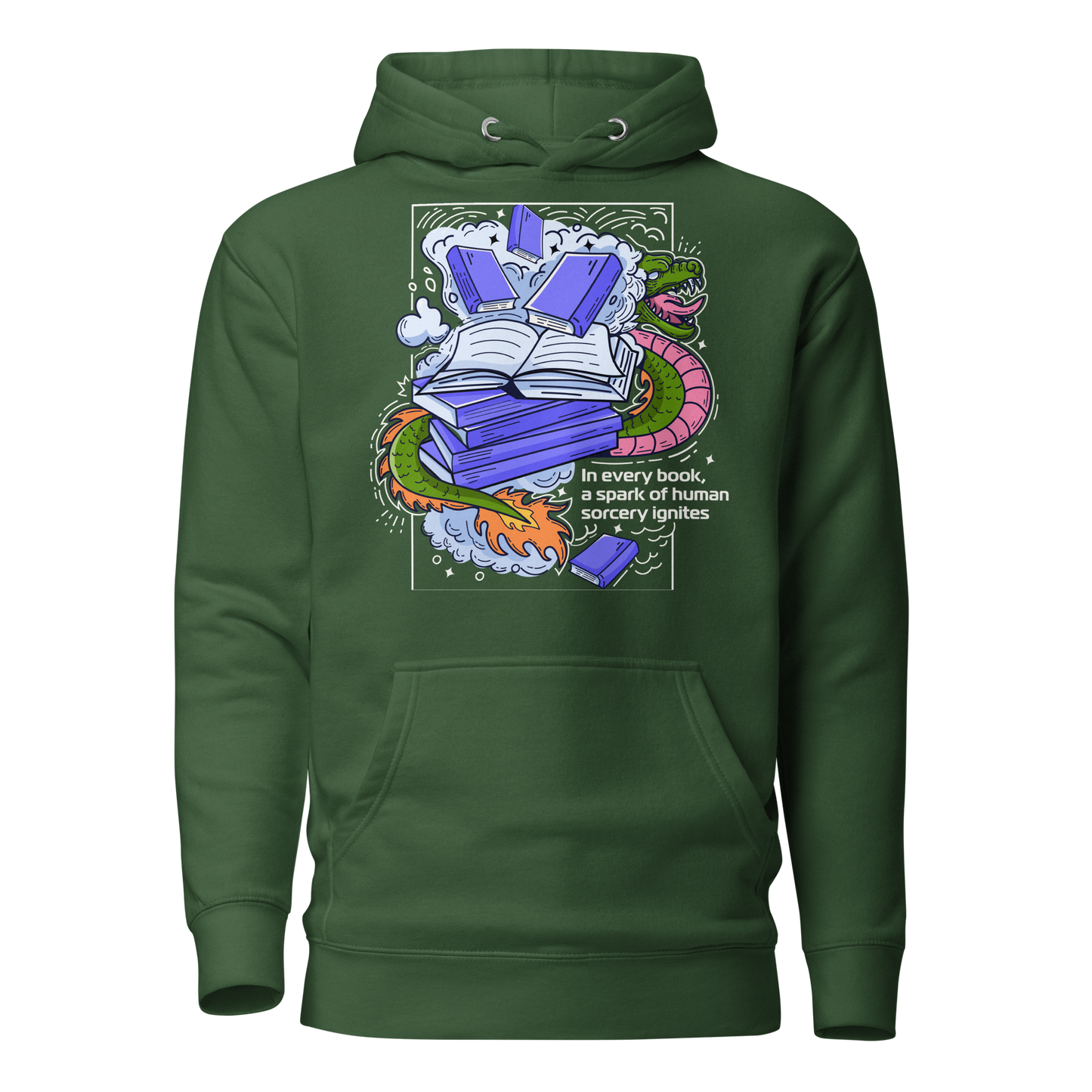 Hoodie with design on the front