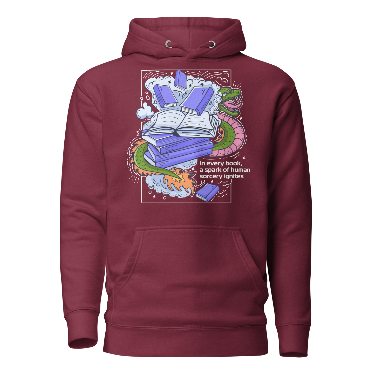Hoodie with design on the front