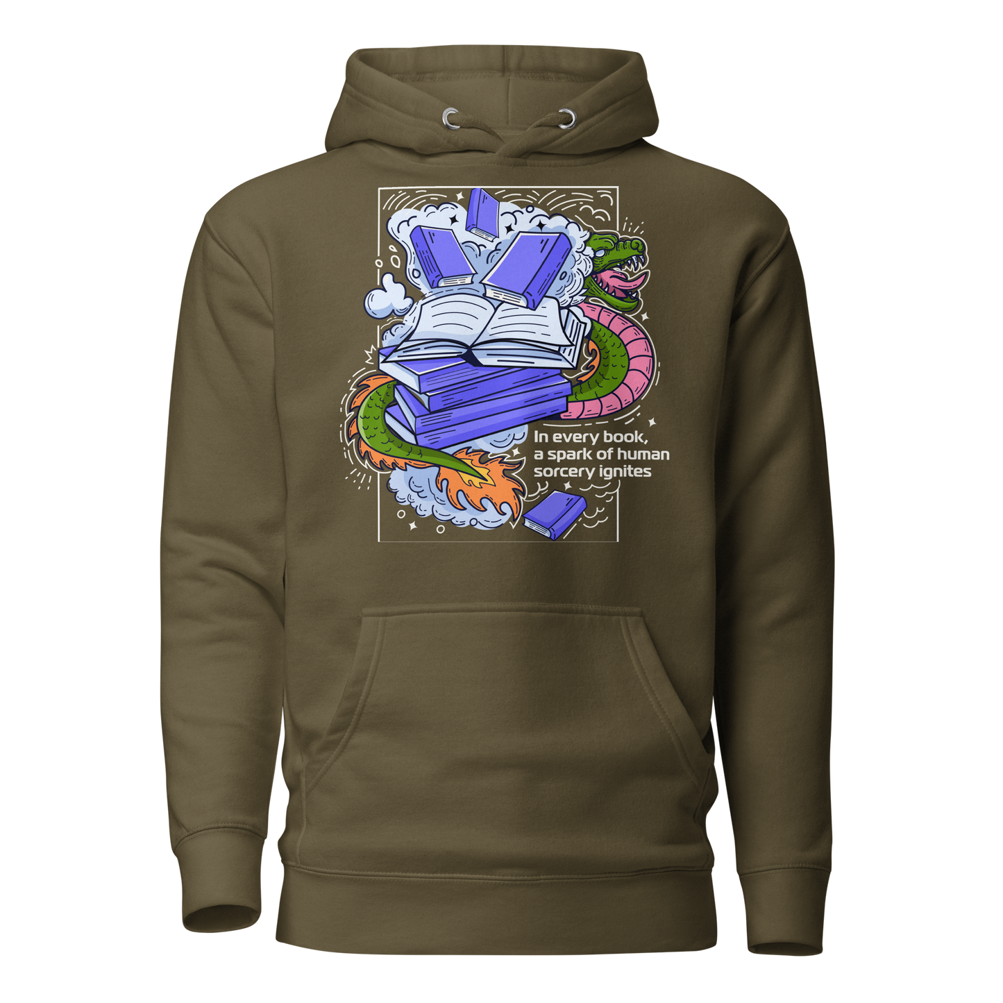 Hoodie with design on the front