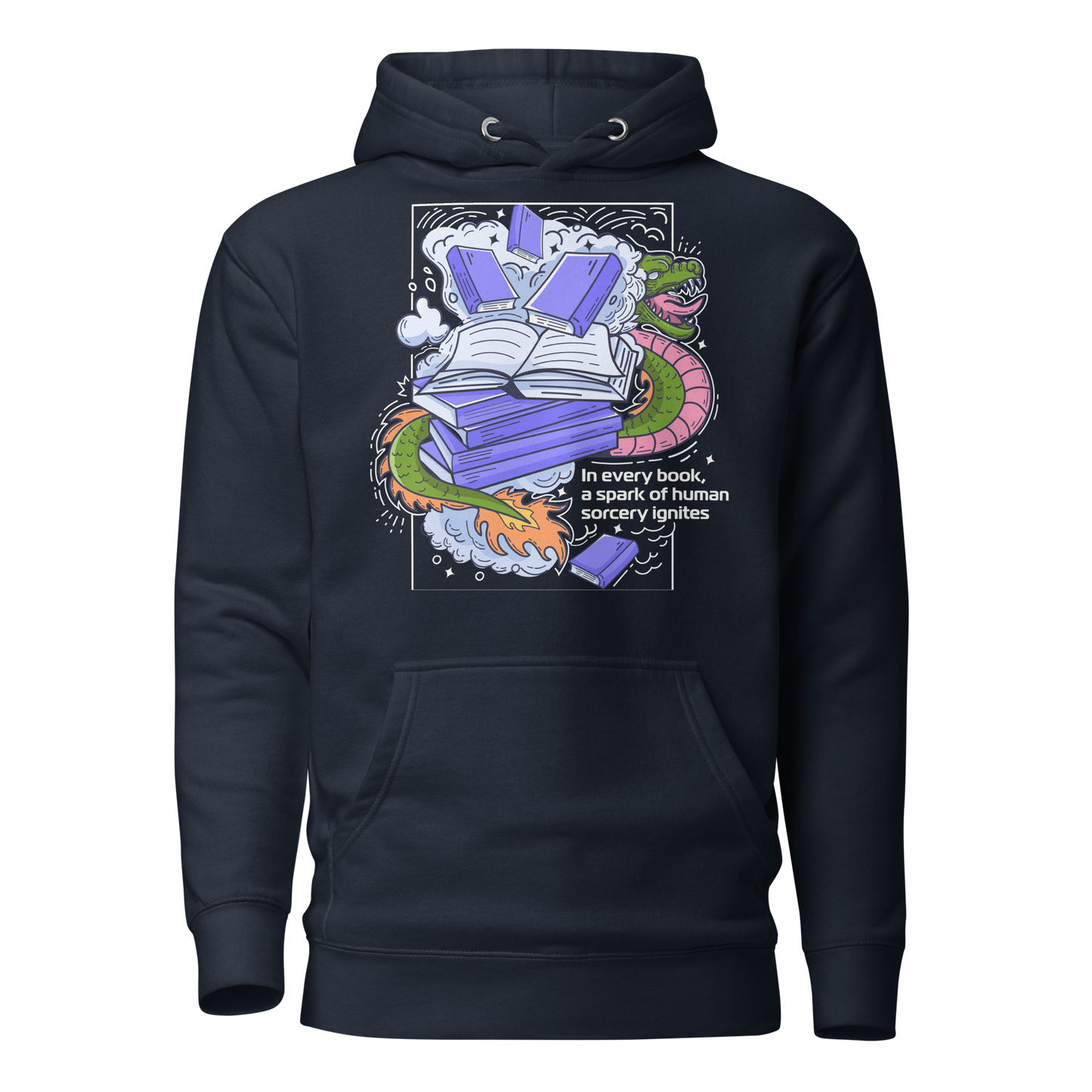 Hoodie with design on the front