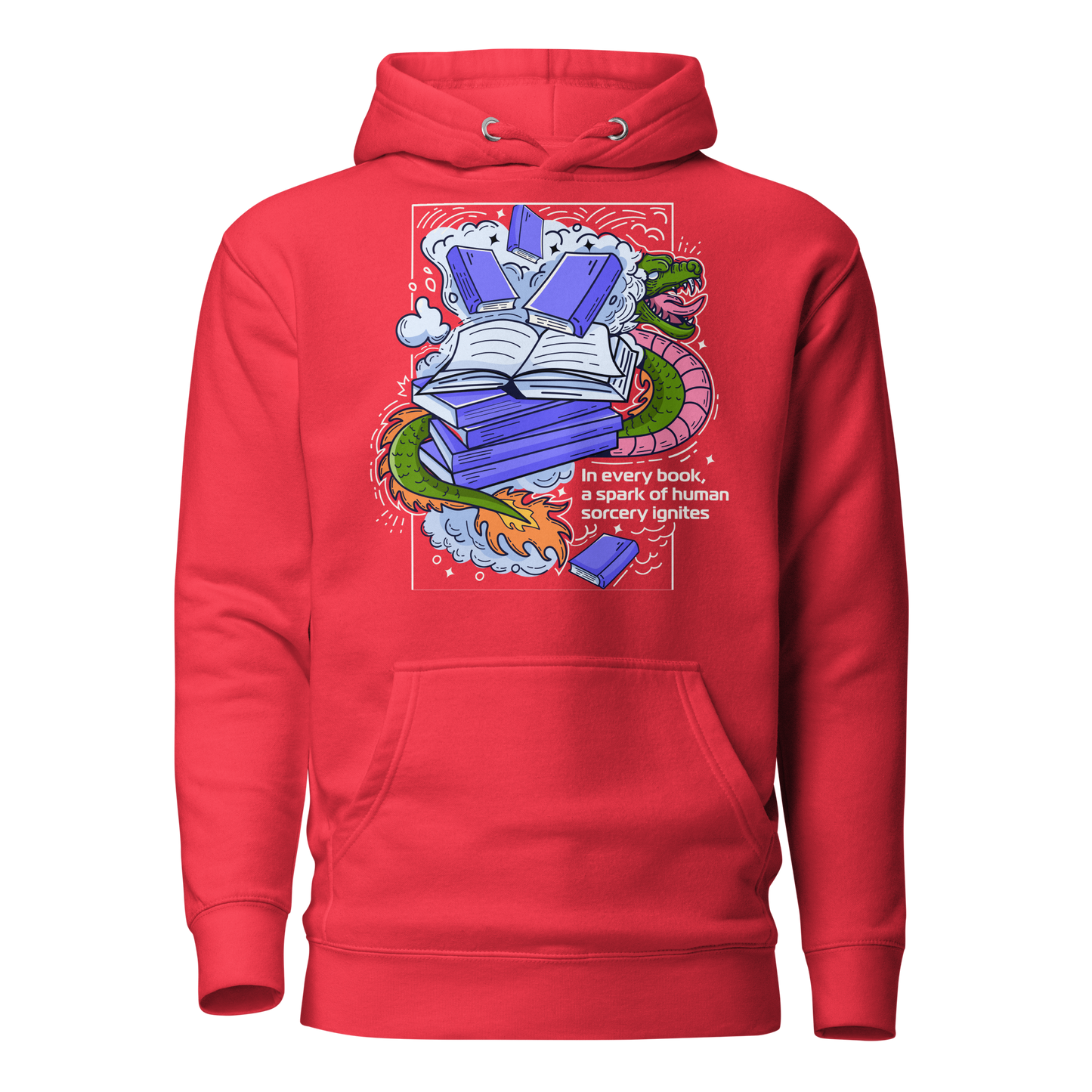 Hoodie with design on the front