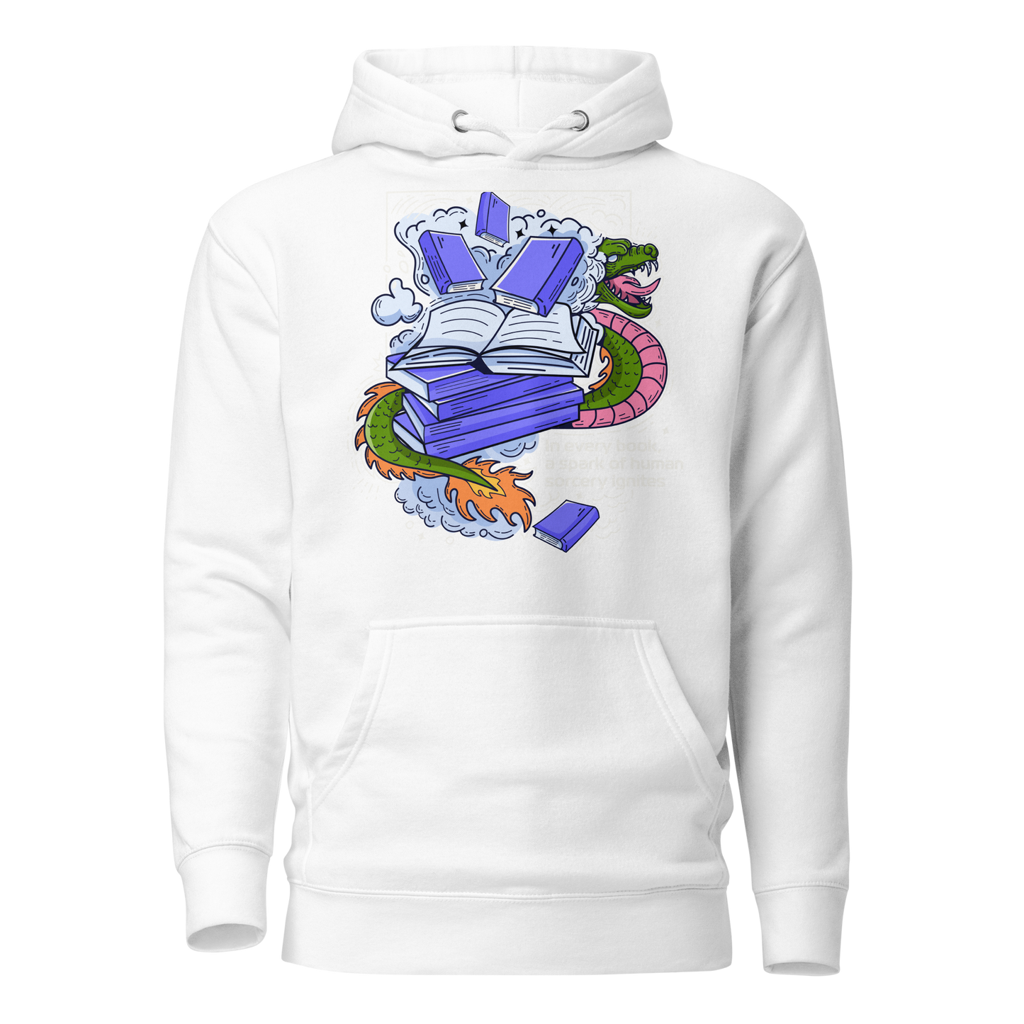 Hoodie with design on the front